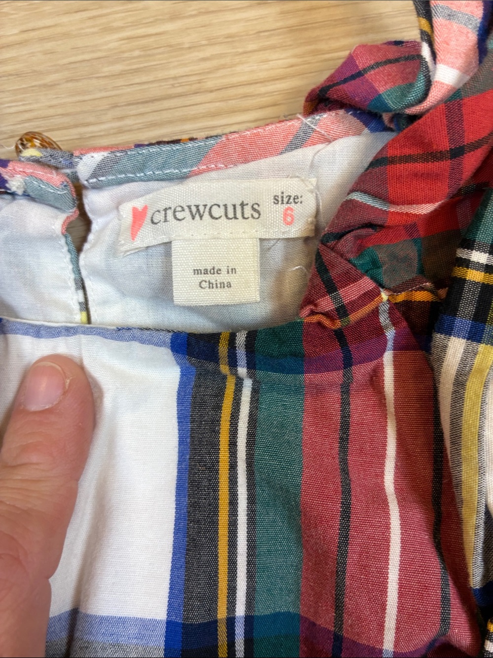 Crewcuts Red Plaid Ruffle Dress - Picture 2 of 5